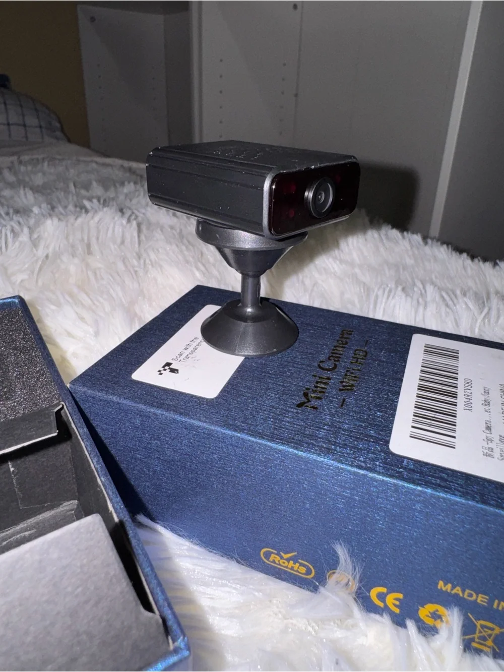 Mini HD Wireless Home Security Camera - Black